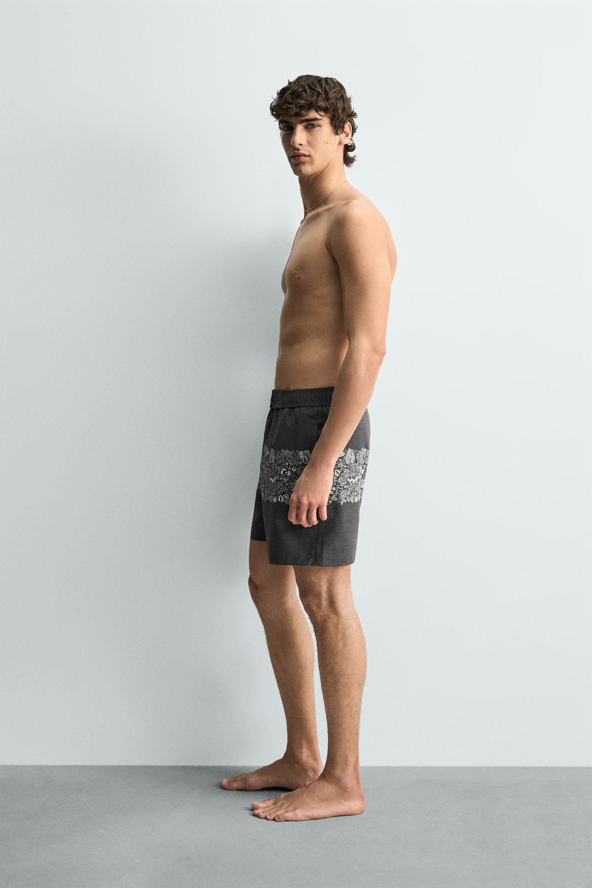 MAILLOT DE BAIN LONG À IMPRIMÉ FLORAL